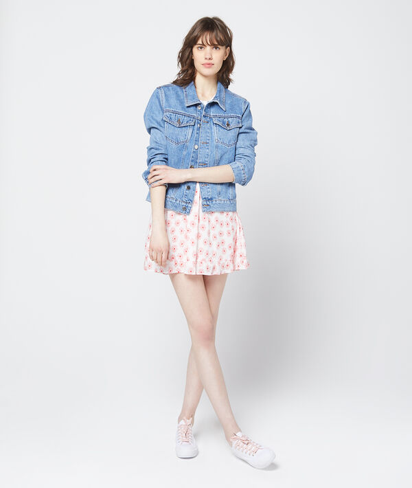 Veste en jean "forever dreamer girl" bleach.
