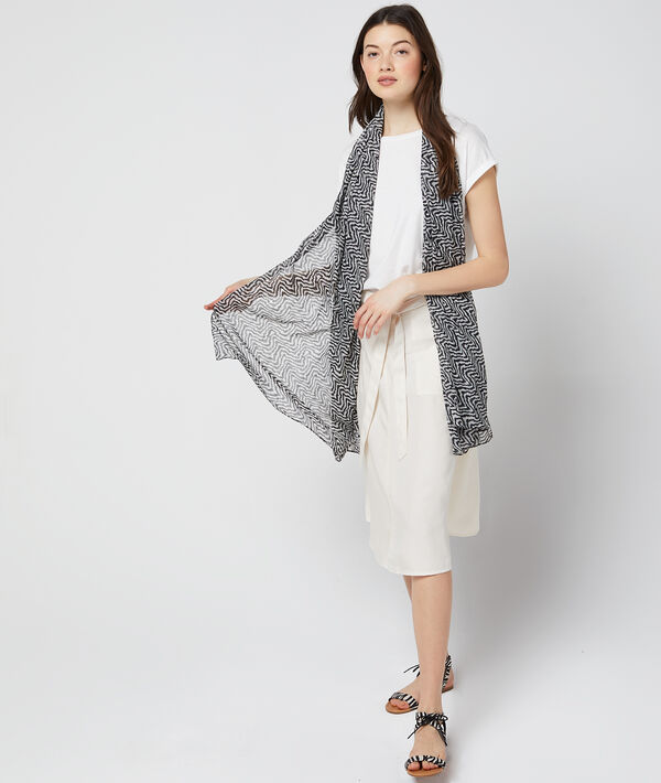 Jupe midi ceinturée en tencel® sable.