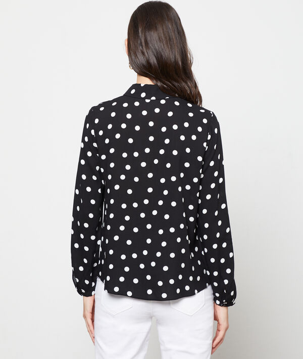 Blouse col claudine à pois Blouse col claudine à pois