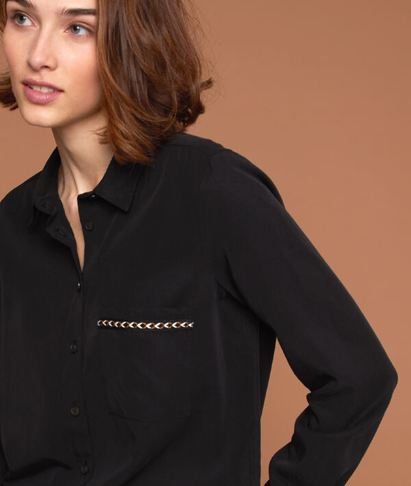 Chemise en Tencel® à poches brodées Chemise en Tencel® à poches brodées