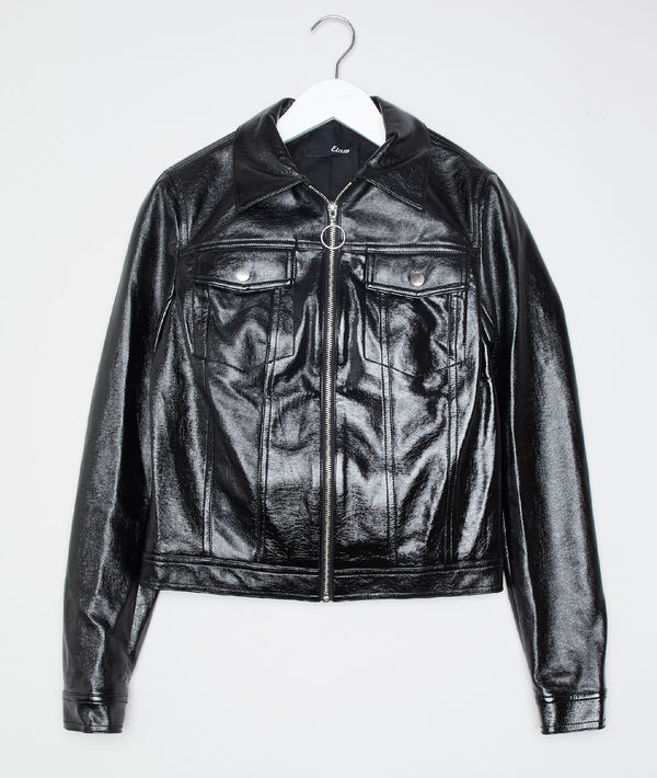 Blouson de biker vernis Blouson de biker vernis