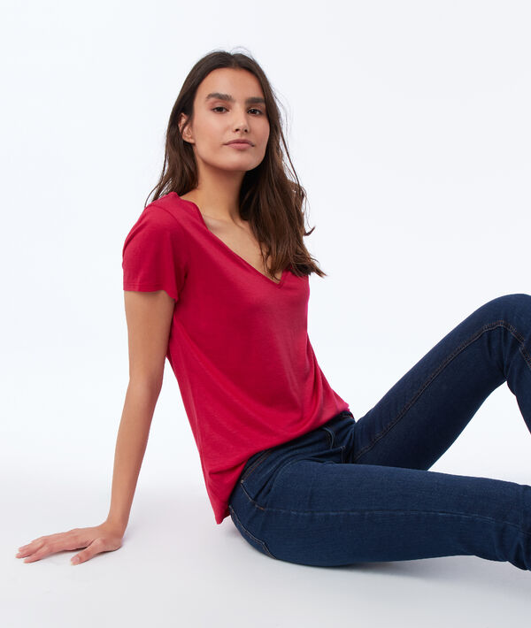 T-shirt uni col V T-shirt uni col V