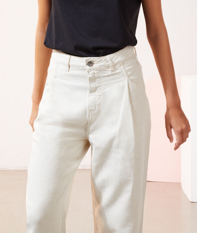 Jean baggy ecru.