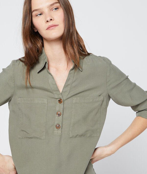 Blouse boutonnée en tencel® Blouse boutonnée en tencel®