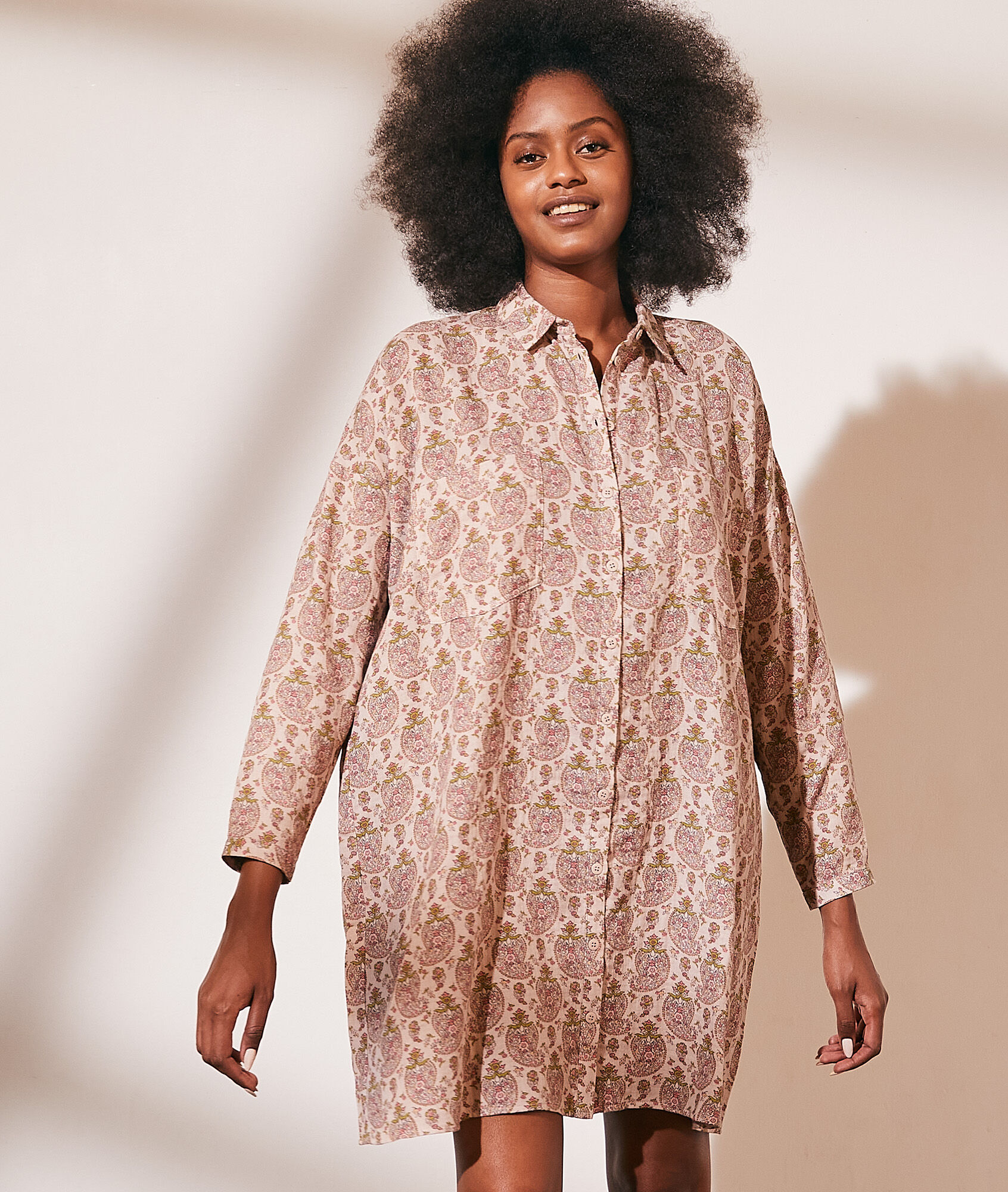 Robe Femme Robe Chemise ImprimÃ© Animal Léopard Chemise Zara