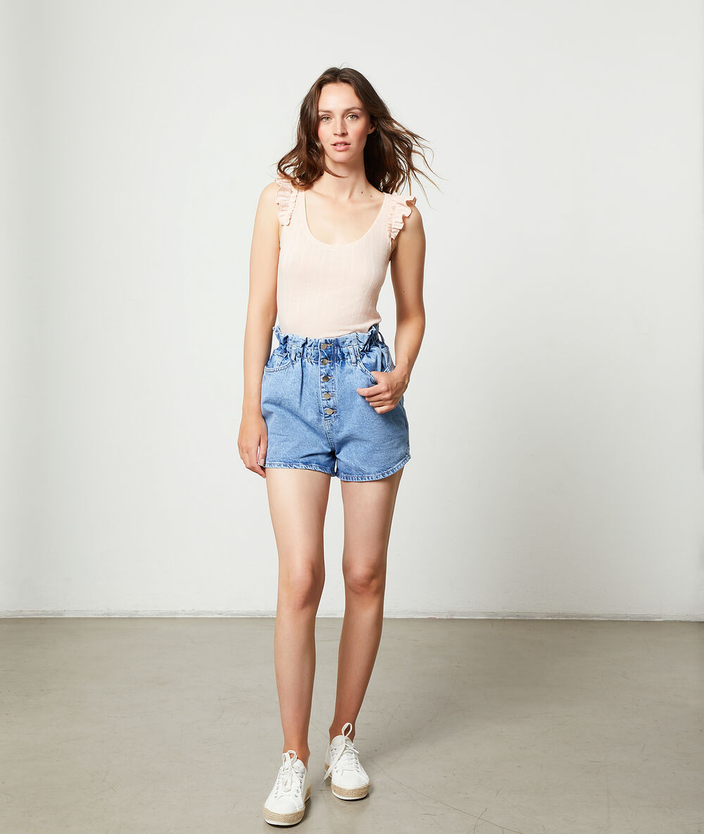 Short en jean stone.
