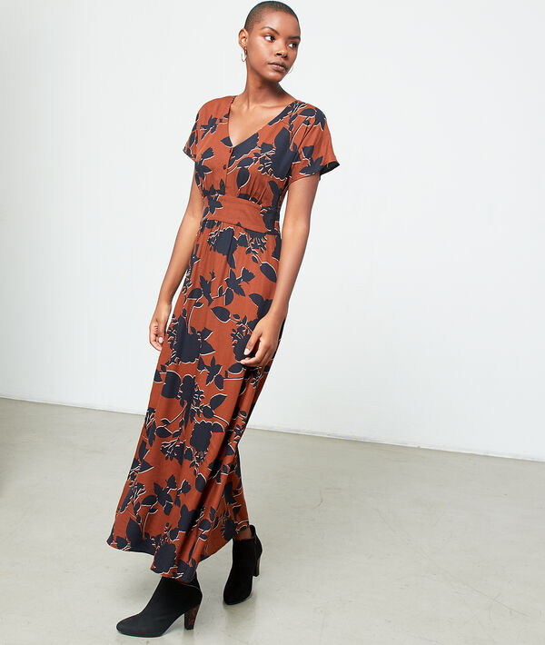 Robe longue fluide savane.