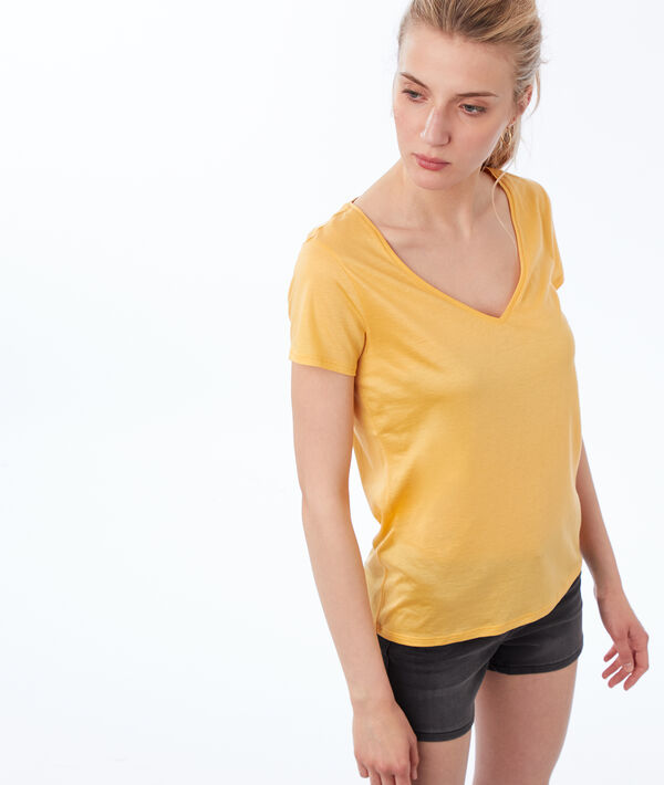 T-shirt uni col V T-shirt uni col V