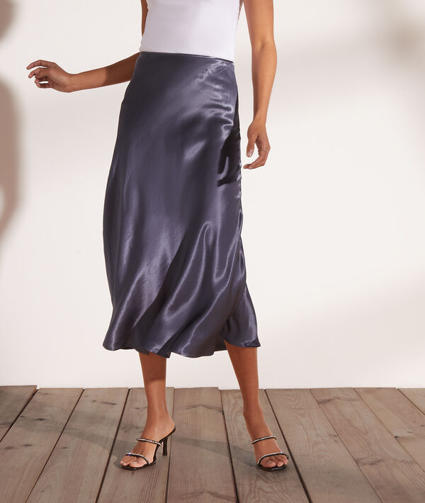 Jupe midi satinée Jupe midi satinée