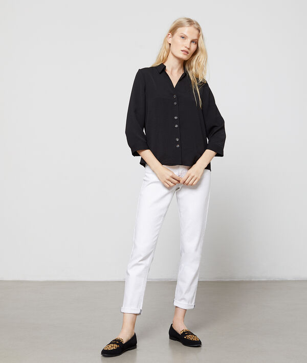 Blouse à col chemisier et boutons Blouse à col chemisier et boutons