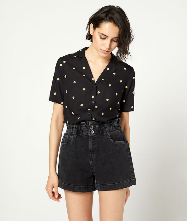 Short en jean - DELPHINE - 40 - Noir - Femme - Etam