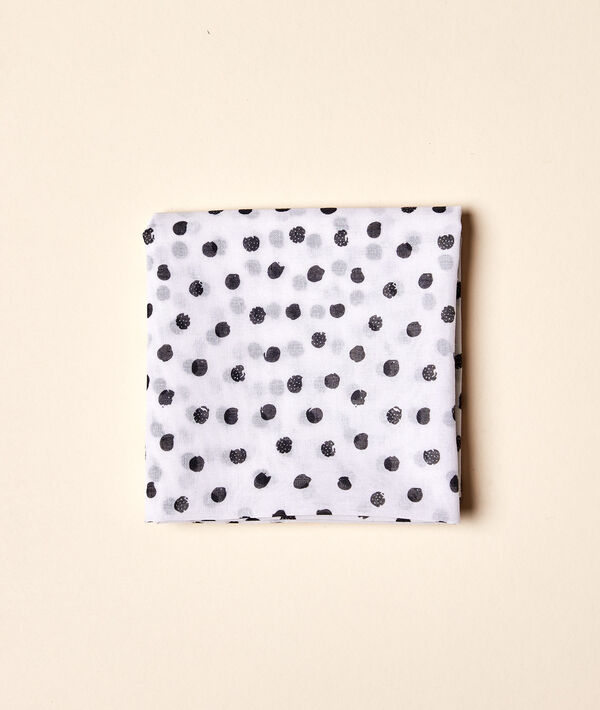 Foulard 68 x 68 cm à pois Foulard 68 x 68 cm à pois