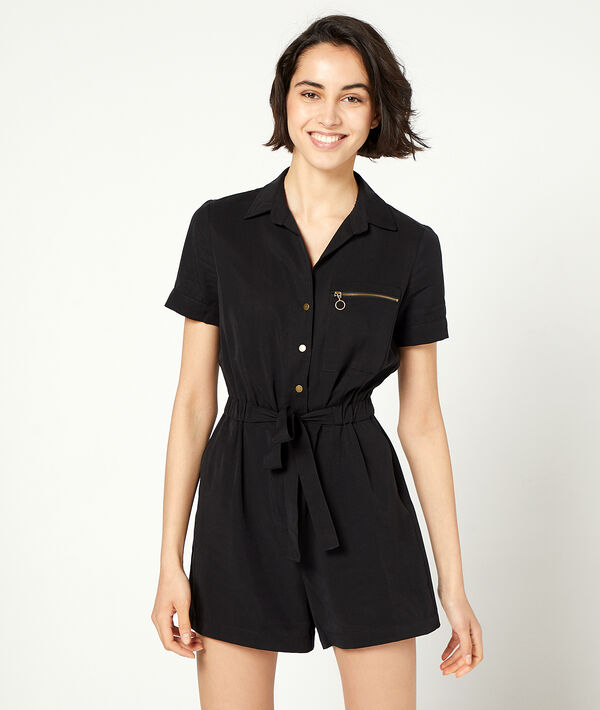 Combishort nouée à la taille avec poche Combishort nouée à la taille avec poche