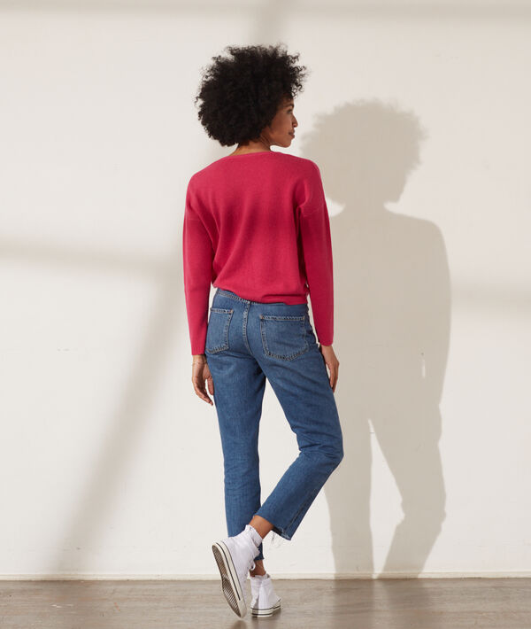 Pull col V laine et cachemire Pull col V laine et cachemire