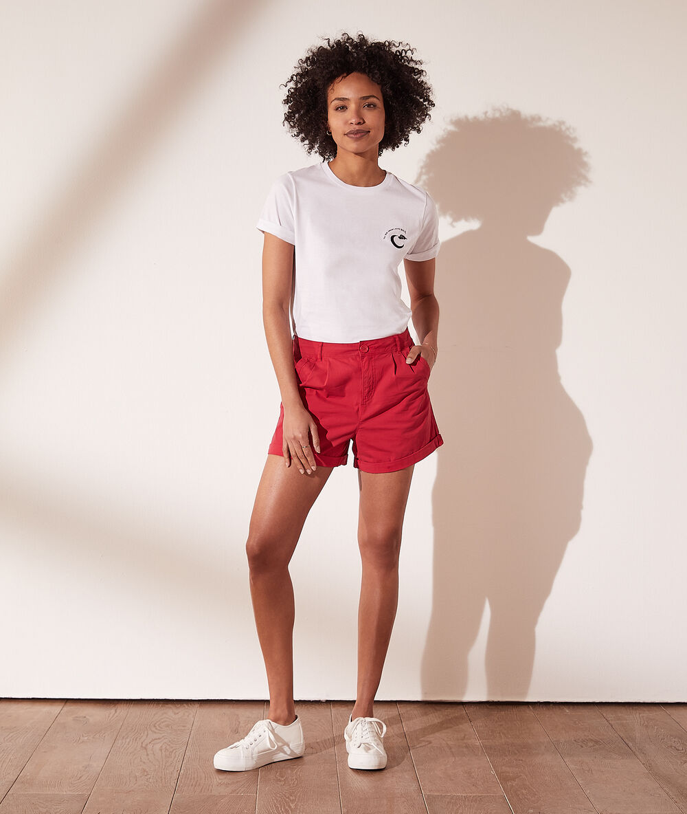 Short chino fushia.