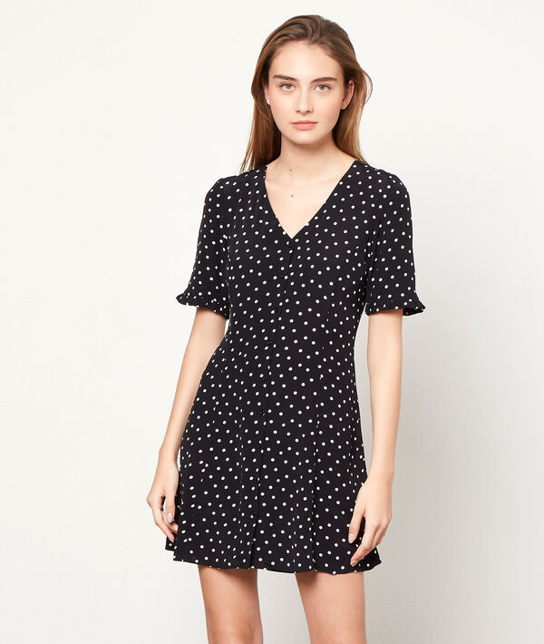 Robe boutonnée à pois Robe boutonnée à pois