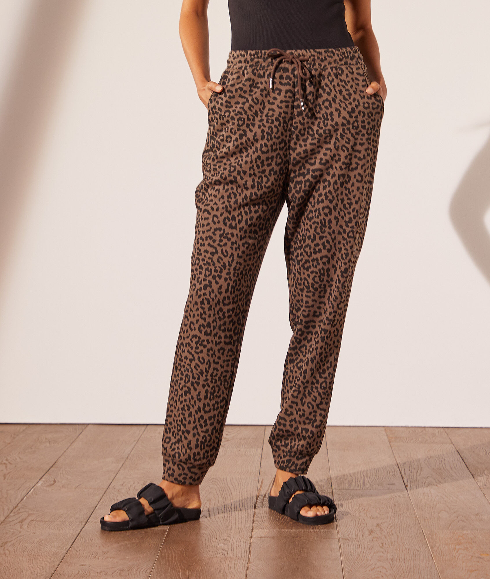 Pantalon jogger léopard - Jogg - S - Marron - Femme - Etam