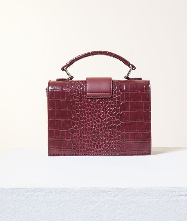 Sac à bandoulière effet croco Sac à bandoulière effet croco