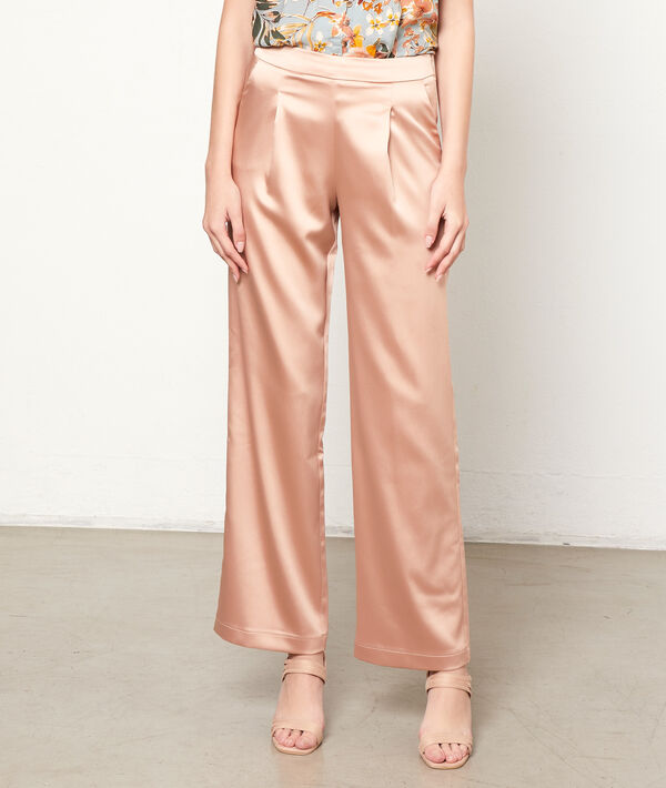 Pantalon large satiné Pantalon large satiné