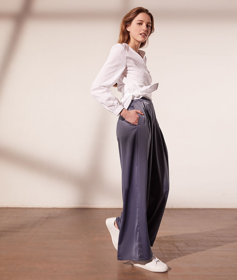 Pantalon large charbon.