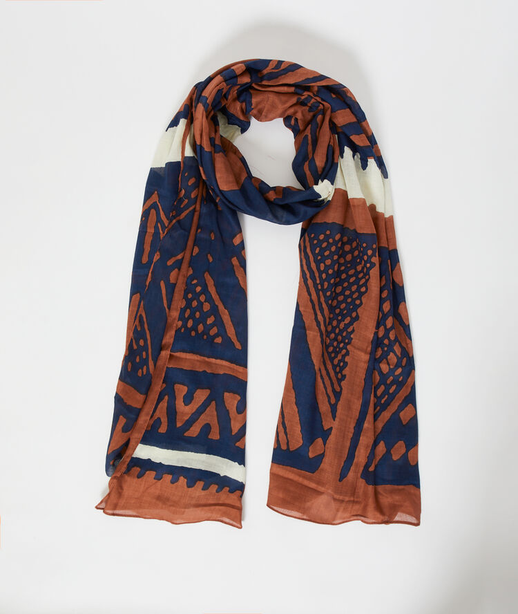Foulard imprimé savane.
