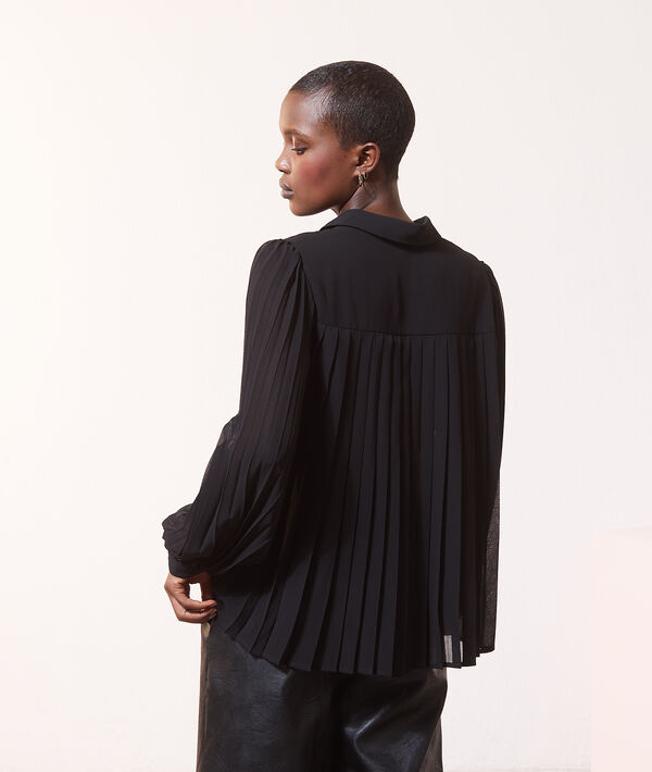 Chemise à volage plissé Chemise à volage plissé