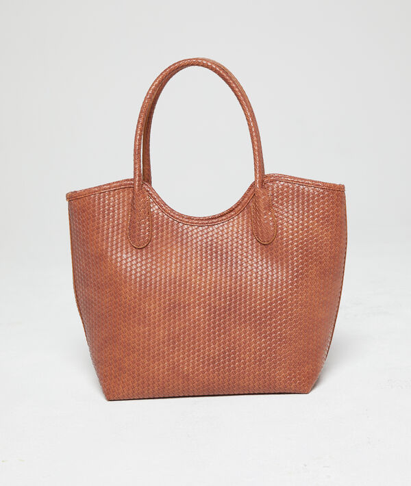 Sac cabas effet tressé Sac cabas effet tressé
