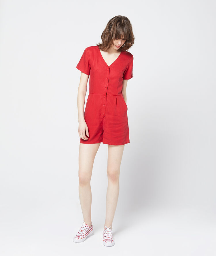 Combishort en tencel® carmin.