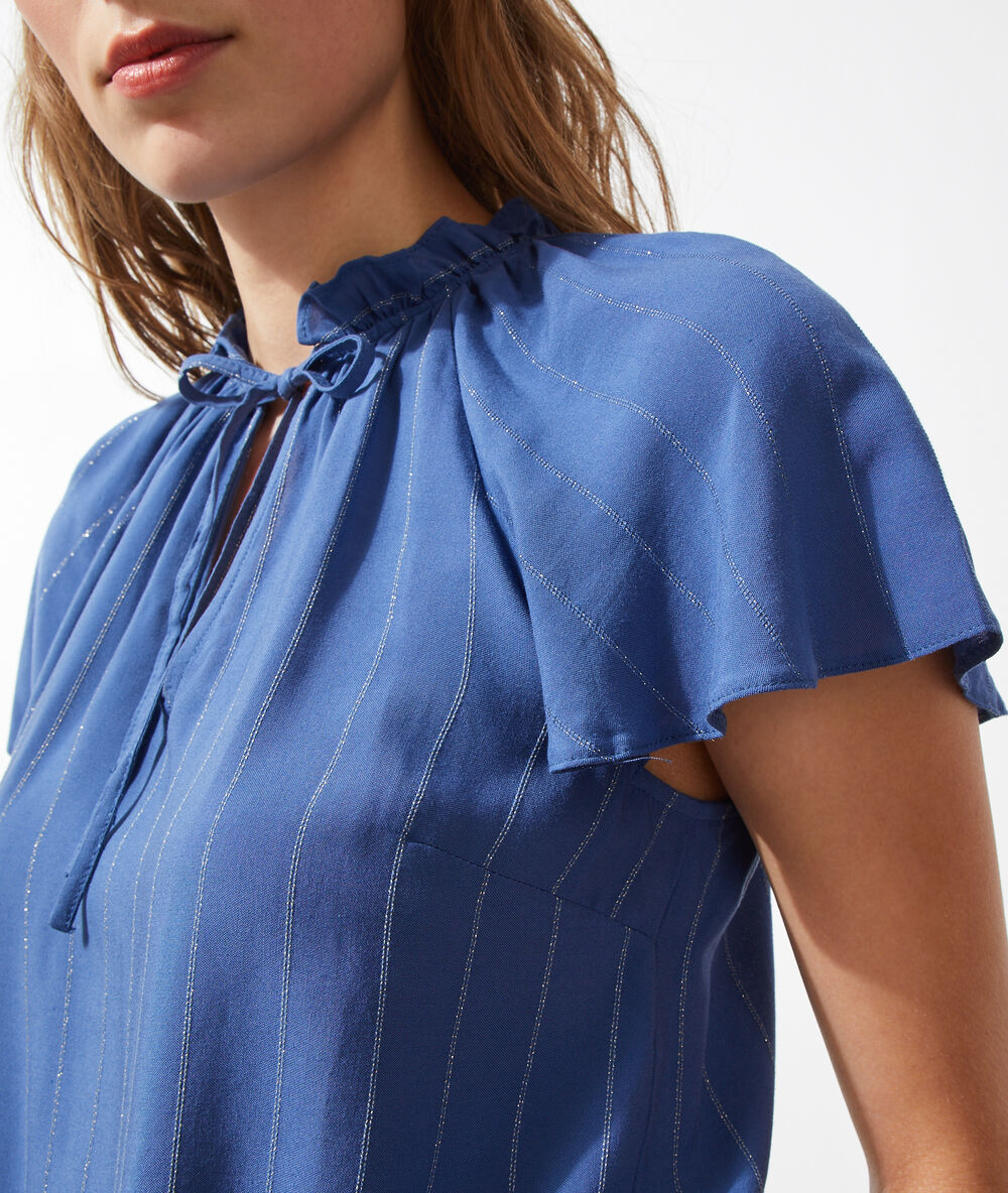 Blouse rayée à nouer moonlight.