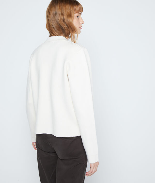 Gilet col tailleur en maille fine Gilet col tailleur en maille fine