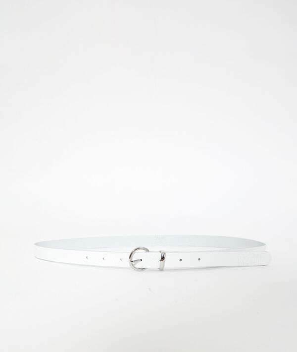 Ceinture effet croco en cuir Ceinture effet croco en cuir
