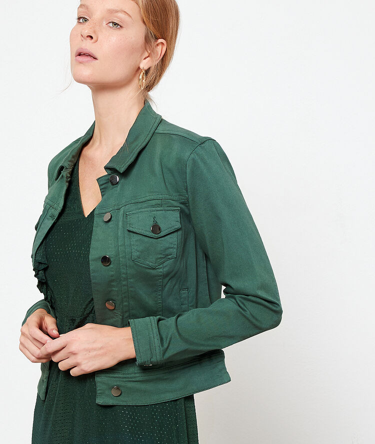 Veste en jean canard.