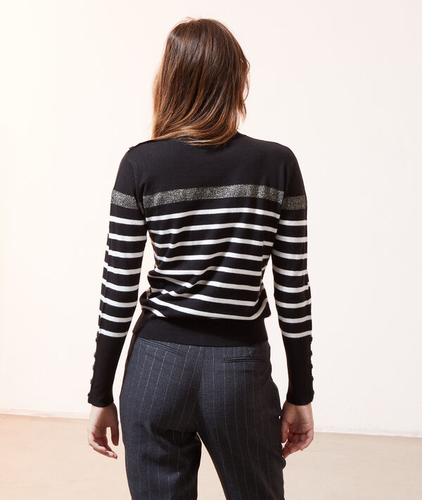 Pull rayé en maille fine Pull rayé en maille fine