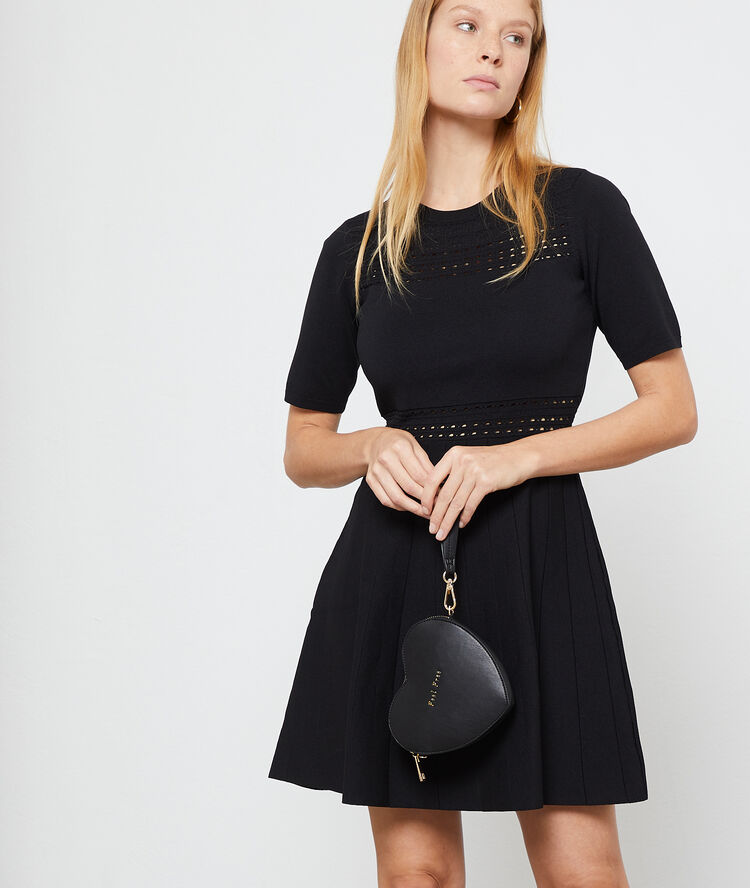 Sac coeur "feel free" noir.