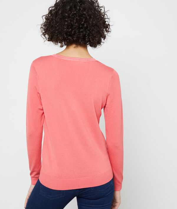 Pull col v en maille fine Pull col v en maille fine