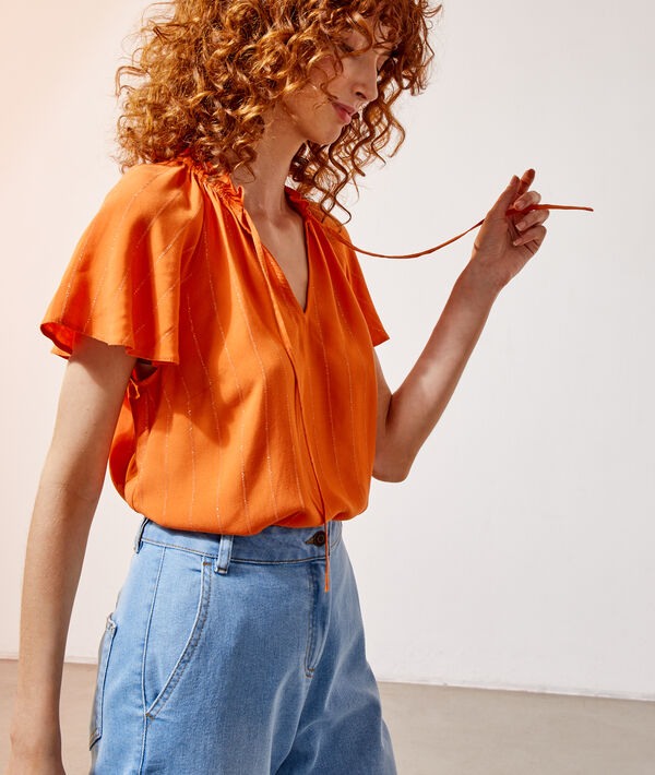 Blouse manches à volants Blouse manches à volants