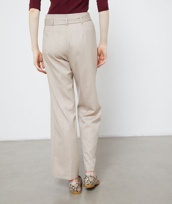 Pantalon large ceinturé Pantalon large ceinturé