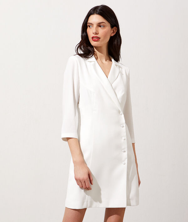 Robe smoking en crêpe envers satin Robe smoking en crêpe envers satin