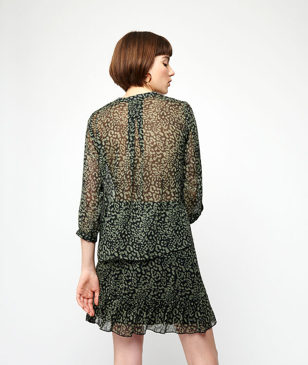 Blouse transparente imprimée Blouse transparente imprimée