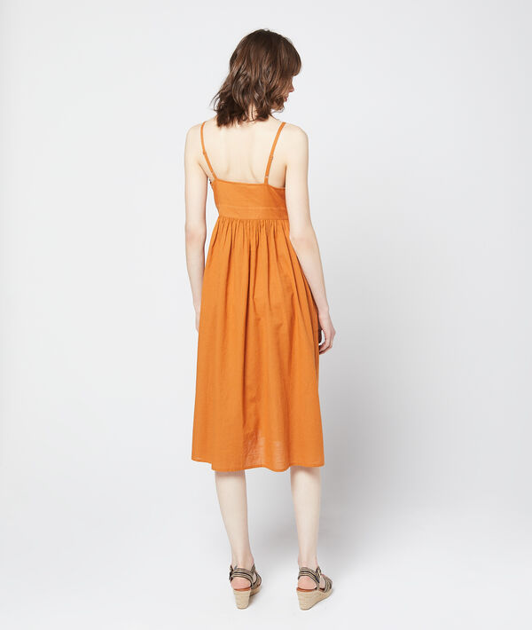 Robe longue à boutons en coton epice.