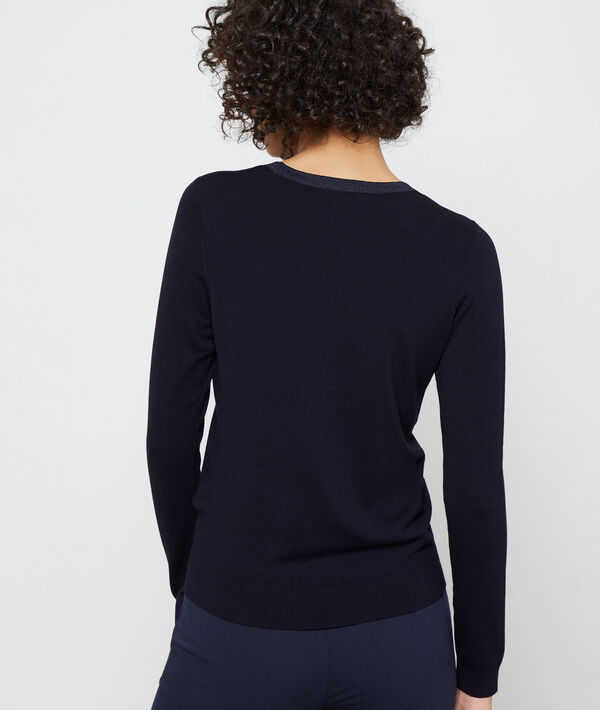 Pull col v en maille fine Pull col v en maille fine