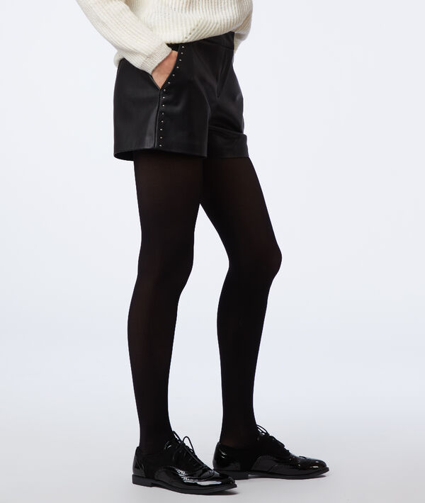 Short simili cuir à clous Short simili cuir à clous