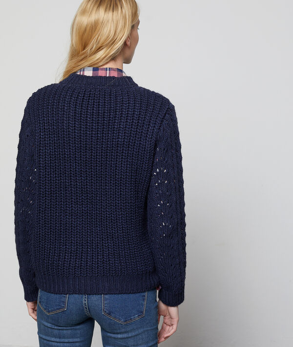 Pull en grosse maille torsadée Pull en grosse maille torsadée