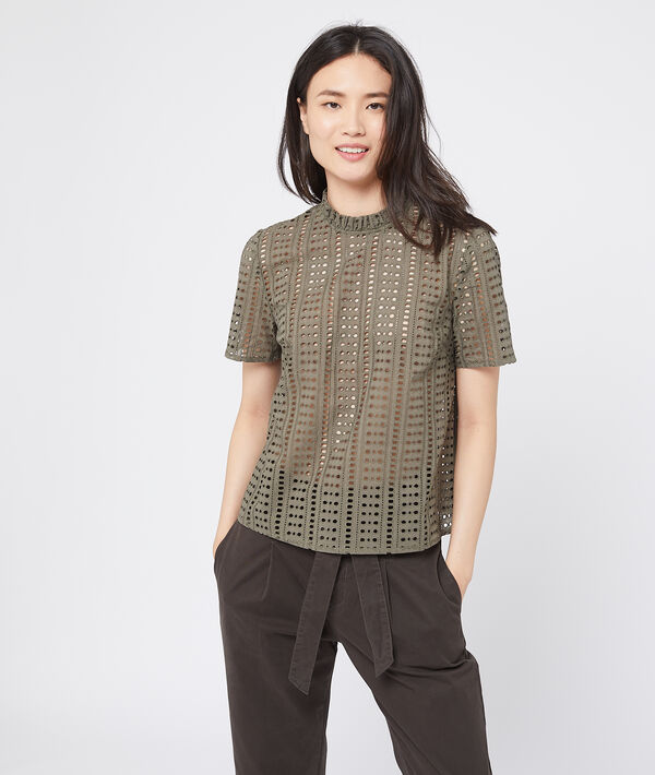 Blouse ajourée en guipure Blouse ajourée en guipure