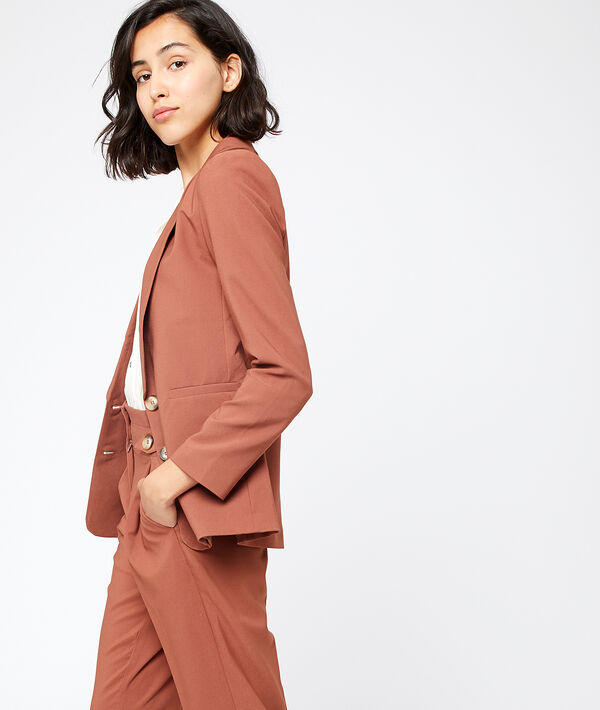 Veste de tailleur savane.