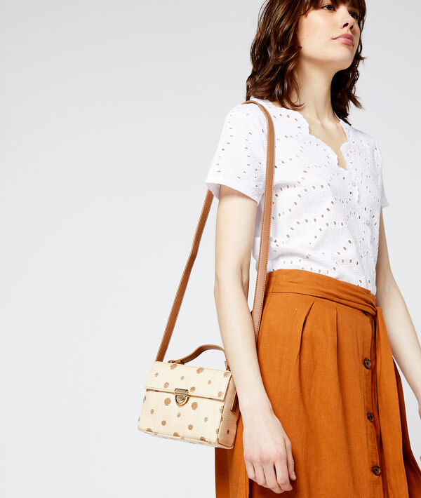 Sac effet osier à pois - SUNNY - TU - Beige - Femme - Etam