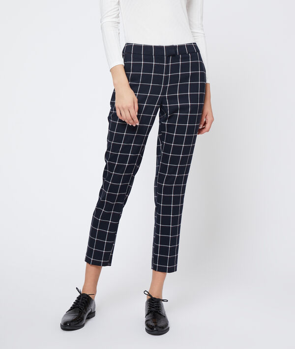 Pantalon cigarette à carreaux Pantalon cigarette à carreaux