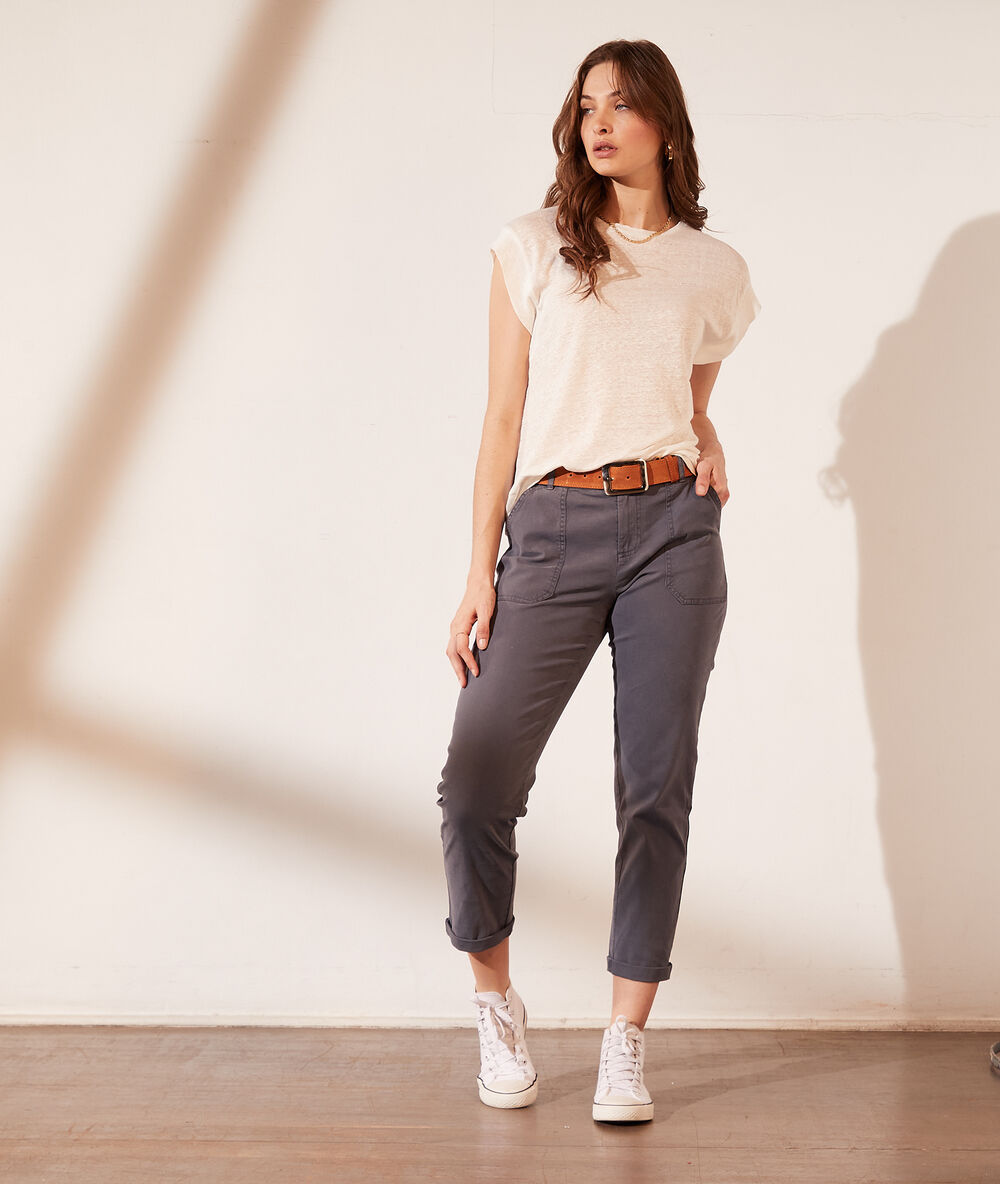 Pantalon cargo charbon.