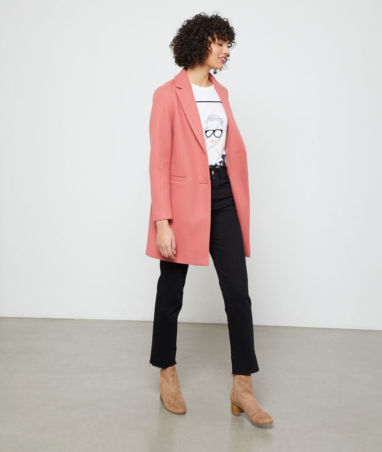 Manteau droit nude.