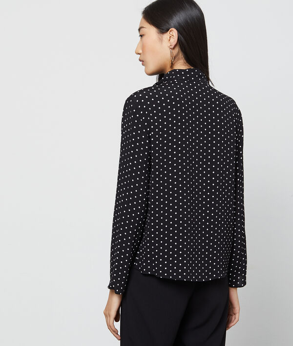 Blouse col noué à pois Blouse col noué à pois